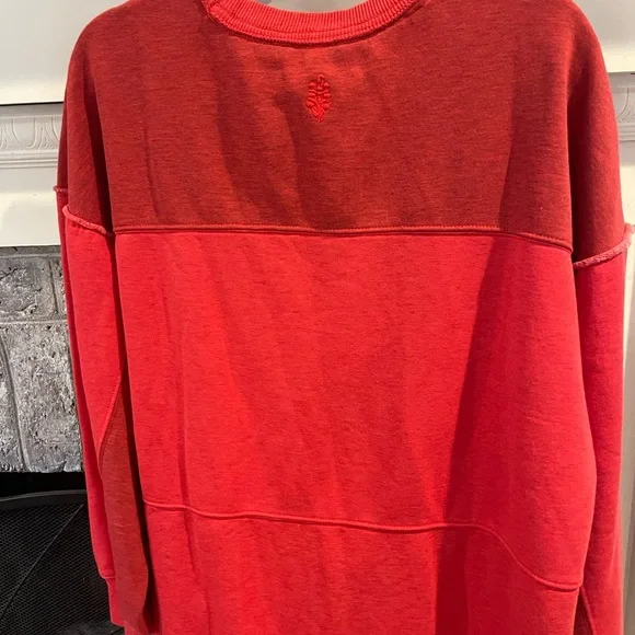 Free People Making It Pullover NWT Victory Red - Picture 6 of 7